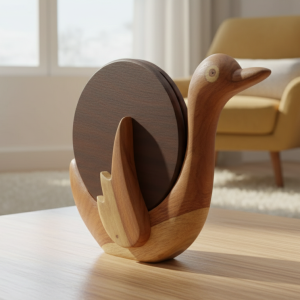 Swan Wooden Coasters