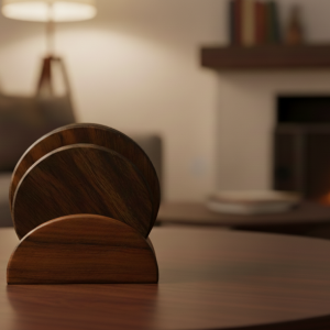 Round Wooden Coasters